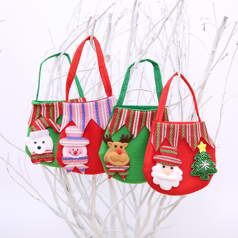 Christmas And Candy Gift Bags With Durable Non Woven Material For Events