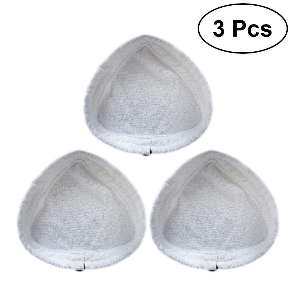 Buy 3pcs Washable Fiber Reusable Triangular Steam Mop Premium
