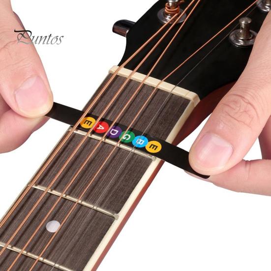Fashion Accessory Guitar Fretboard Scale Sticker Easy to Finger Board Apply Self-adhesive PVC Musical