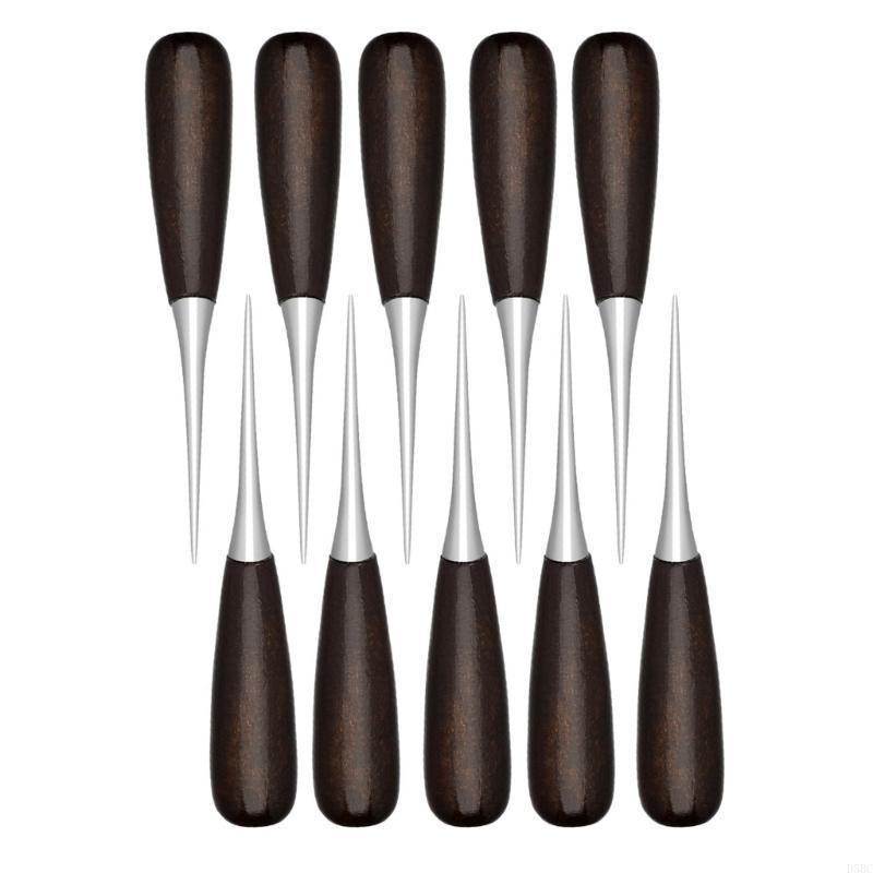 

10Pcs Professional Leather Punching Tool Handle Leather Sewing Awl Tool China Mainland