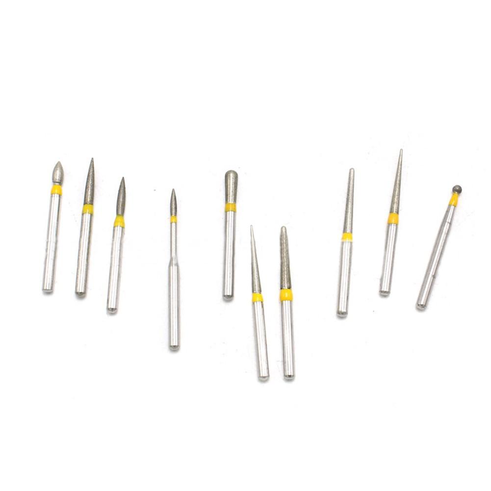 10Pcs of Dental  Bur High Speed FG-105 Ceramic / Polishing Drill