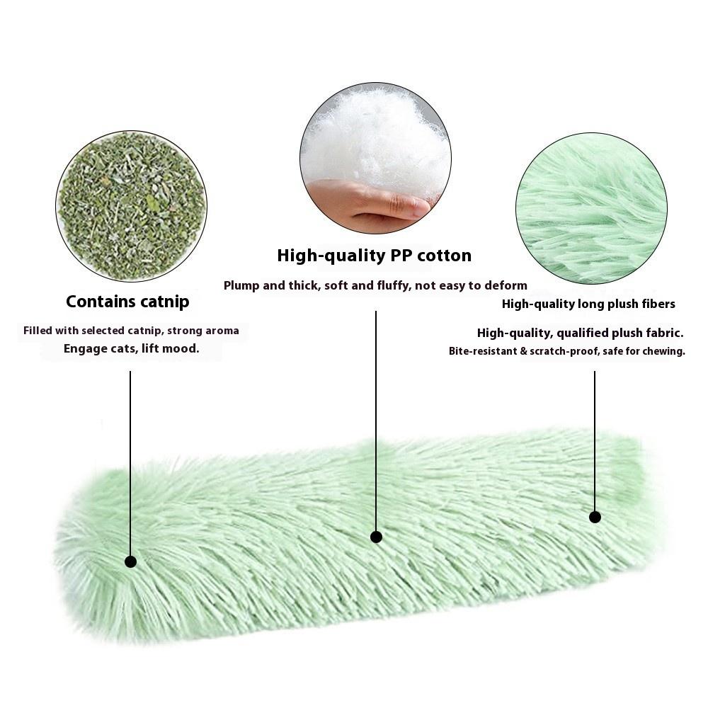 Popular Plush Strip Throw Pillow Contains Catnip Cat Pillow To Accompany Cat Toys Pet Supplies