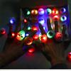 LED Halloween Ghost Festival Children's Luminous Ring Toy with Colorful Electronic Candle Ornament