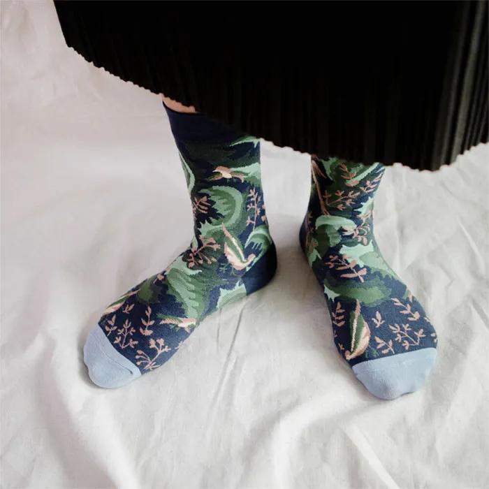 Bird Watercolor Fashion Socks Rssw048
