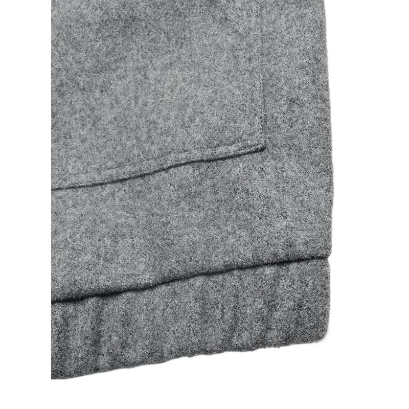 YYFS Dámská móda Ležérní Jednobarevný potisk Podzim Zima Dlouhý rukáv Bundy a kabáty s výstřihem do V