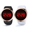 Led Alloy Touch Screen Electronic Watch For Women PU Band Digital Quartz Wristwatch Fashion Unisex LED Time Display