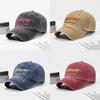 Cotton Baseball Cap With Embroidered Letters Sunshade Adjustable For Spring Summer Men Women