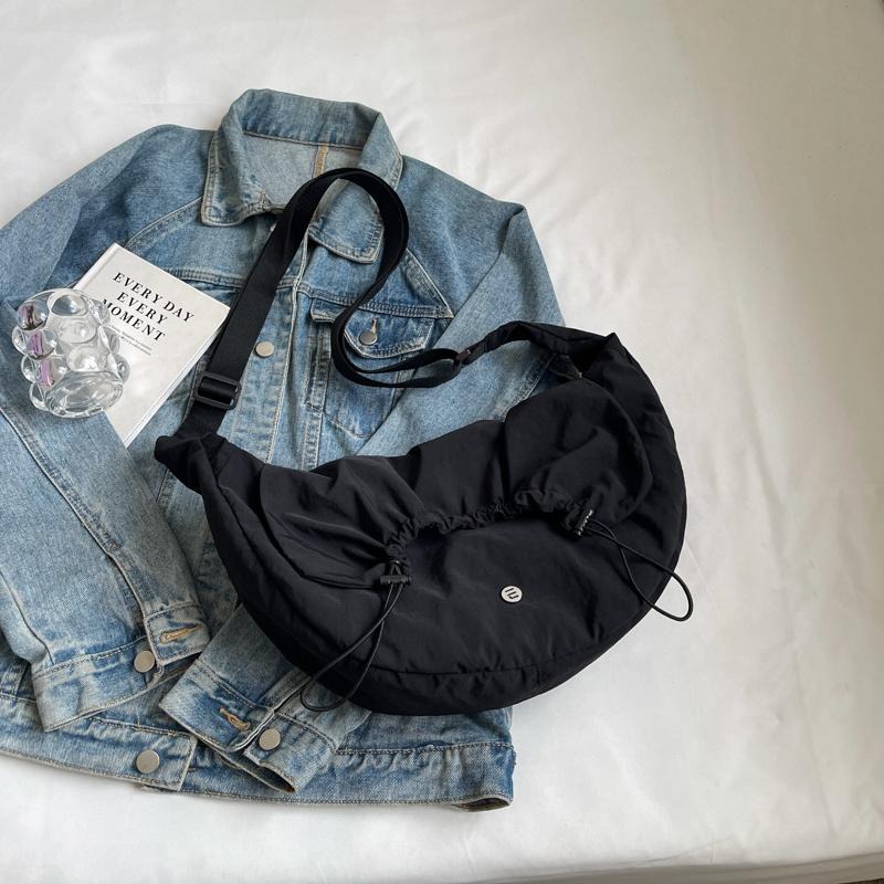 Hobo Bag für Damen, einfarbig, Umhängetasche, Schultertasche, Unterarmtasche