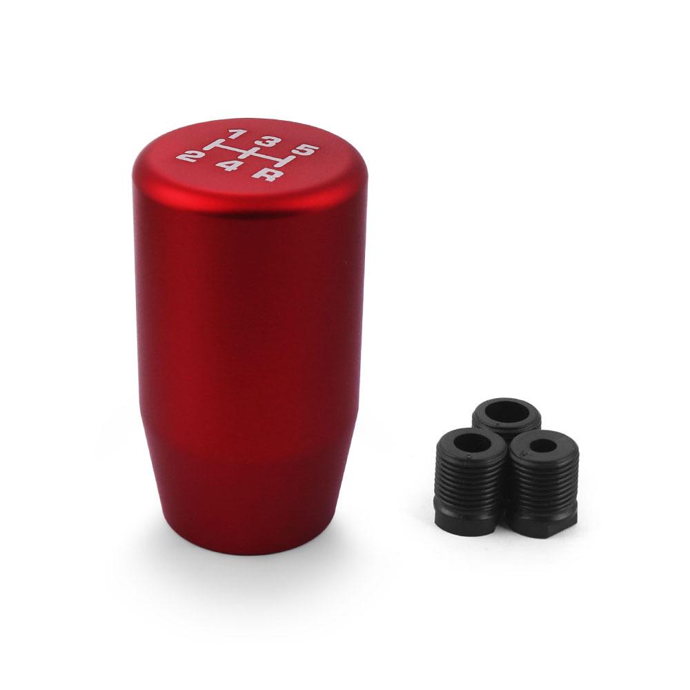 Aluminum 5-Speed Gear Shift Knob with 3 Adapters for Manual Transmission