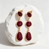 Wind Jewelry Enamel Drop Earrings Vintage Pendant Earrings Niche Design Versatile Elegant Studs for Women