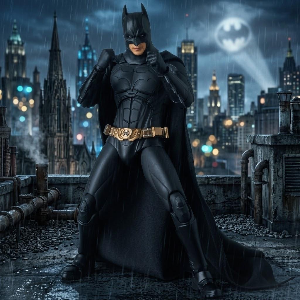 Figura de Acción de El Caballero Oscuro - Batman Móvil de Alto Detalle Coleccionable (Modelo MAF049)