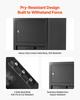 3.6 Cubic Feet Drop Safe, Large Capacity Front Drop Slot Safe Box with Digital Keypad, Heavy Duty 3 Tiers Cash Depository Box with Spare Keys for