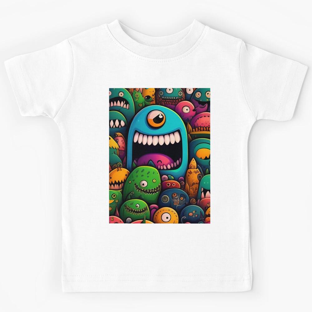 Many Not Scary Monster 3 Kids T-Shirt 120
