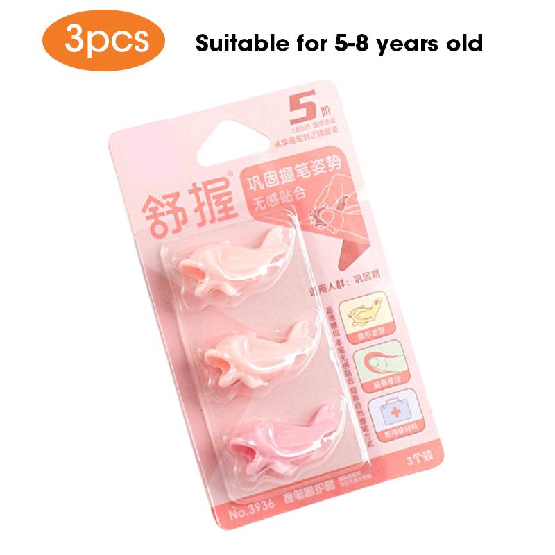 

2/3/4pcs Soft Silica Pencil Grasp Set,Beginner Writing Training Postural Correction Tool Learning Aid Stationery,For 2-6 Years