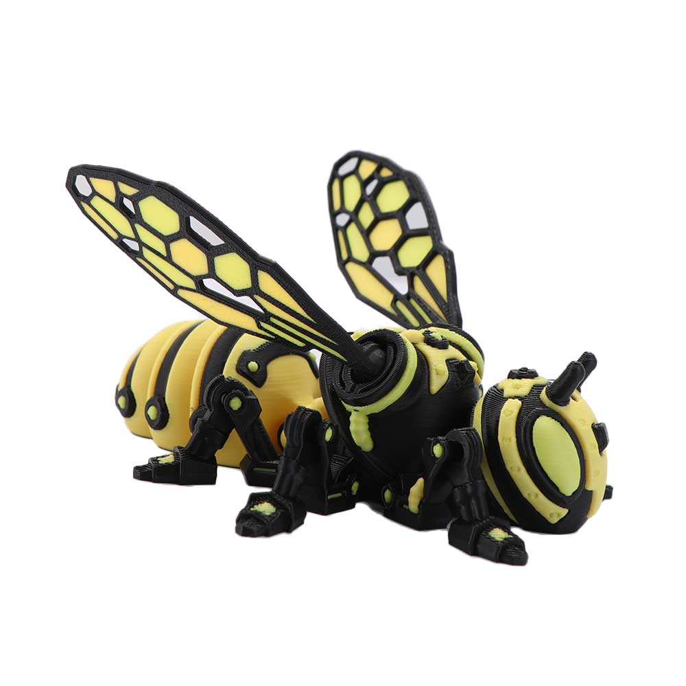 3D Printed Cyberpunk Articulated Bee Toy Movable Joint Articulated Bee Toy Holiday Gift