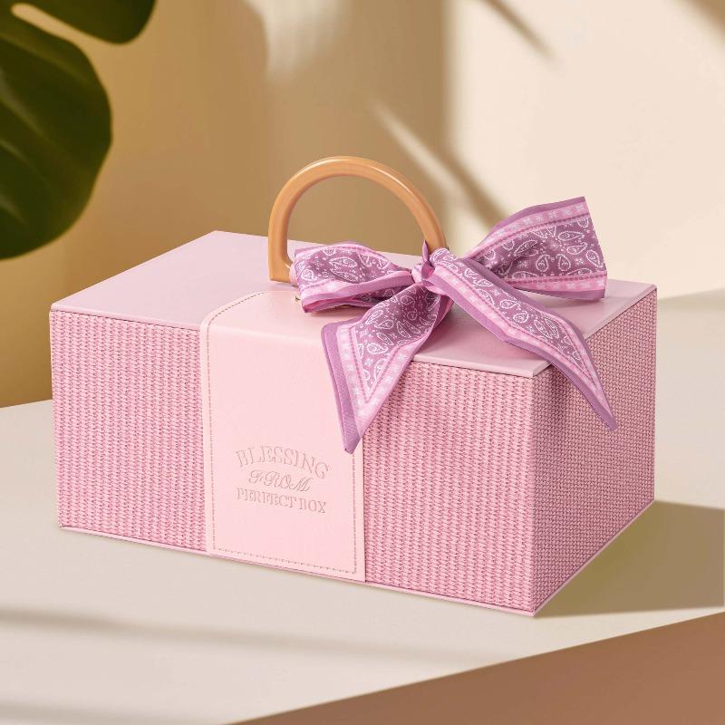 Handheld Gift Box Birthday Gift Packaging Empty Box Large leather Box Wedding candy souvenir Cosmetics storage box