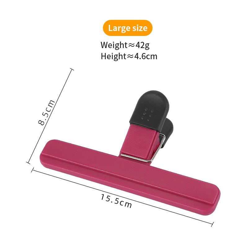 2pcs Portable Kitchen Storage Food Snack Sealed Bag Clip Large Potato Chips Bag Clip Plastic Tool Food Clip for Coffee Bread Bag