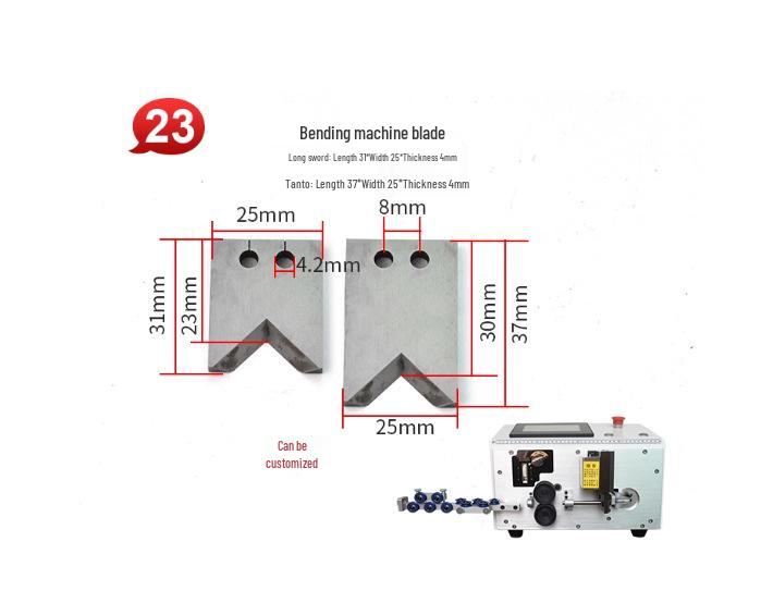 Tungsten Steel Blade for Automatic Wire Cutting and Stripping Machine
