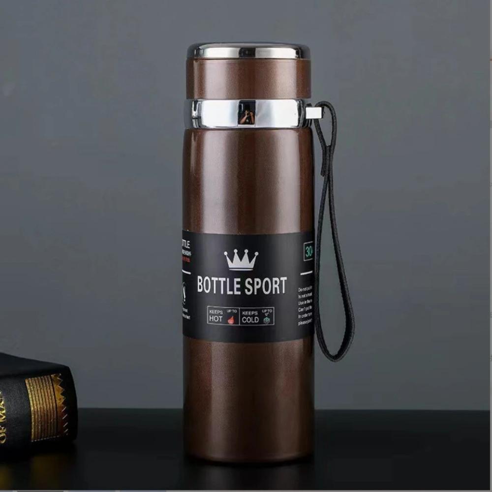 316 Stainless Steel Insulated Cup Gradient Color Lid Strap Travel Outdoor Sports Water Bottle Wholesale