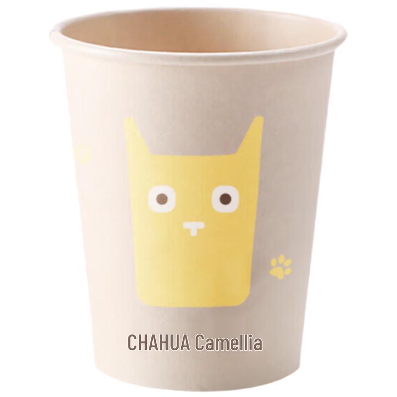 Chahua Disposable Paper Cups, 180ml, 40 Count