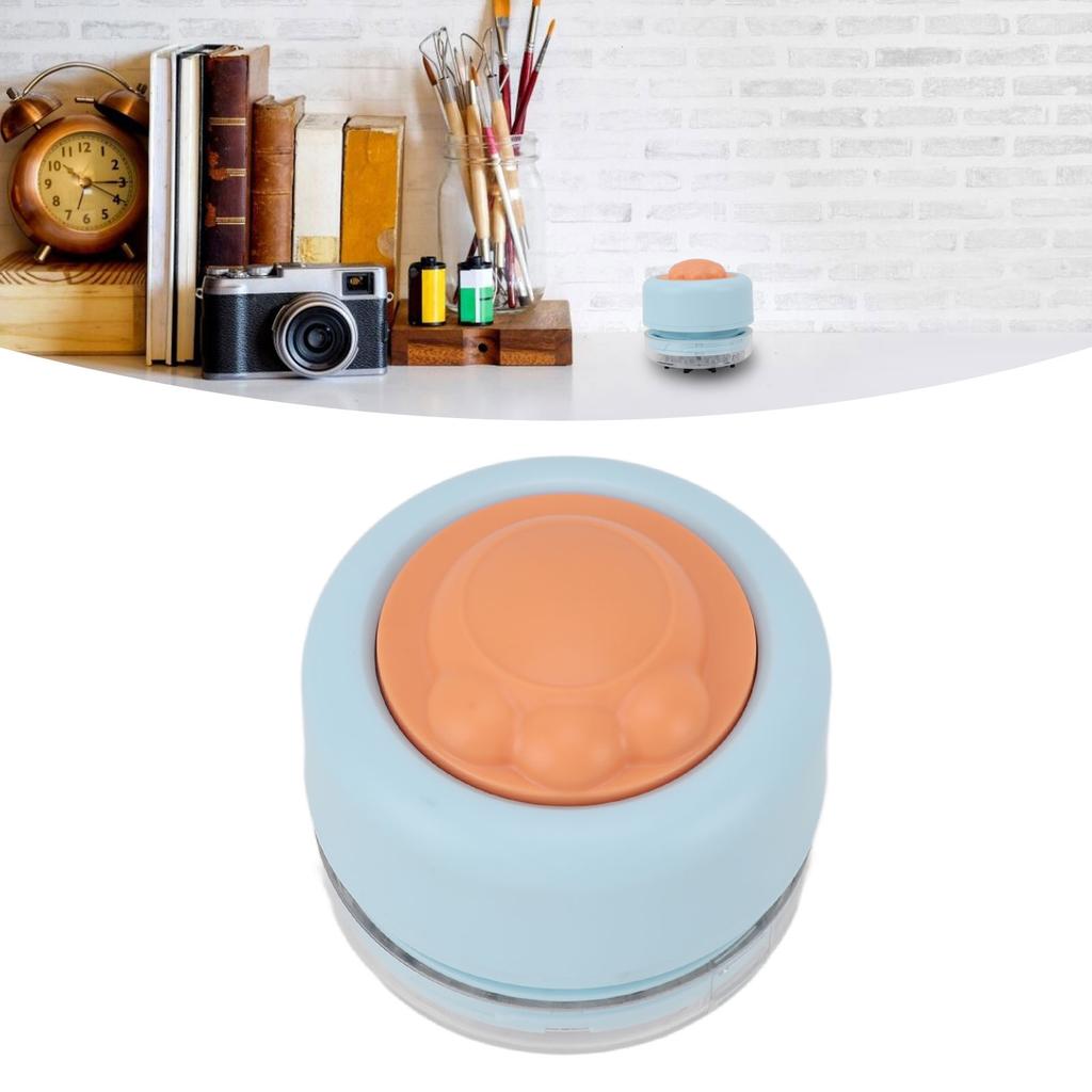 Portable Desktop Vacuum Cleaner Cute Cat Claw Shape Battery Powered Quiet Desk Dust Cleaner for Home School