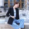 High Quality Autumn Chic Black Suit Jacket for Women  Perfect for Workplace Slim Coat