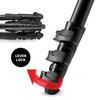 Manfrotto befree Advance 3-Way Live Travel Tripod Kit MH01HY-3W Head, 13.2 lb Capacity, 59.4" Height, with Carrying Bag, Black