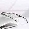 Men's Business Half-frame Myopia Glasses Eyebrow Glasses Frame Anti-blue Light Flat-light Glasses Trendy Glasses 808