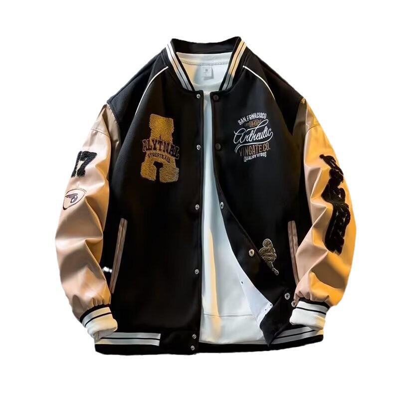 Frühlings- und Herbst-Amerikanische Baseballjacke - Lässige Streetwear für Herren