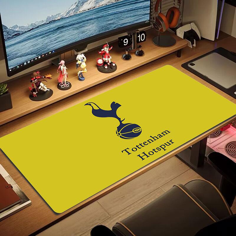 FC Tottenham Hotspur logo Mouse Pad, Large Gaming Desk Mat, Non-slip XXL Mousepad for Laptop & Tablet, Mini PC Playmat with Stitched Edges