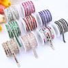 Rhinestone Trim Colorful Crystal Strip Self Adhesive Flexible Rhinestone Strip DIY Supply Shiny Apparel Accessory Bag Decor