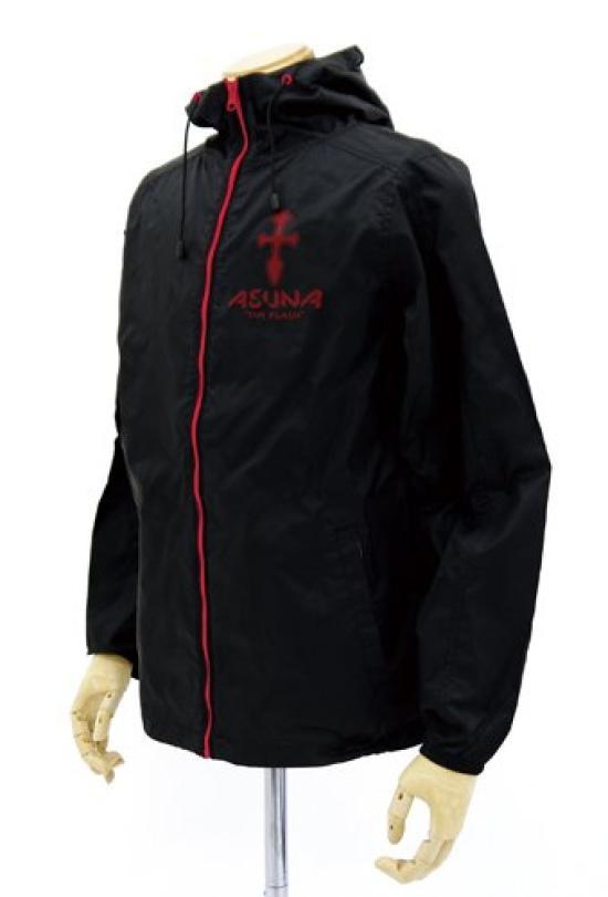 Sword Art Online Asuna Hooded Windbreaker Black X Red M Size