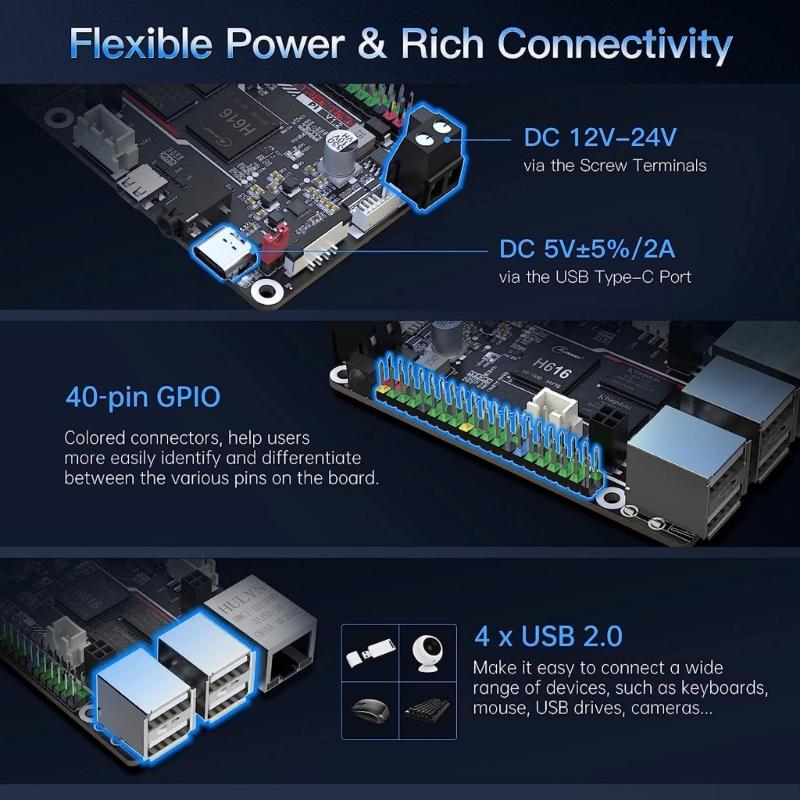 3D tiskárna Pi V1.2 + TFT35 SPI V2.1 řídicí deska, sada SPI LCD displeje, čtyřjádrový 64bitový procesor ARM CortexA53 1,5 GHz