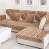 European Style Thickened Flannel Sofa Cushion Fashionable Rose Anti Slip Sofa Cover Sofa Towel Cover