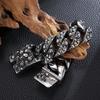 Kalen Gothic 32mm Wide Bracelet for Men Punk Domineering Skull Accessory Heavy Duty Chain Charms Jewelry Gifts