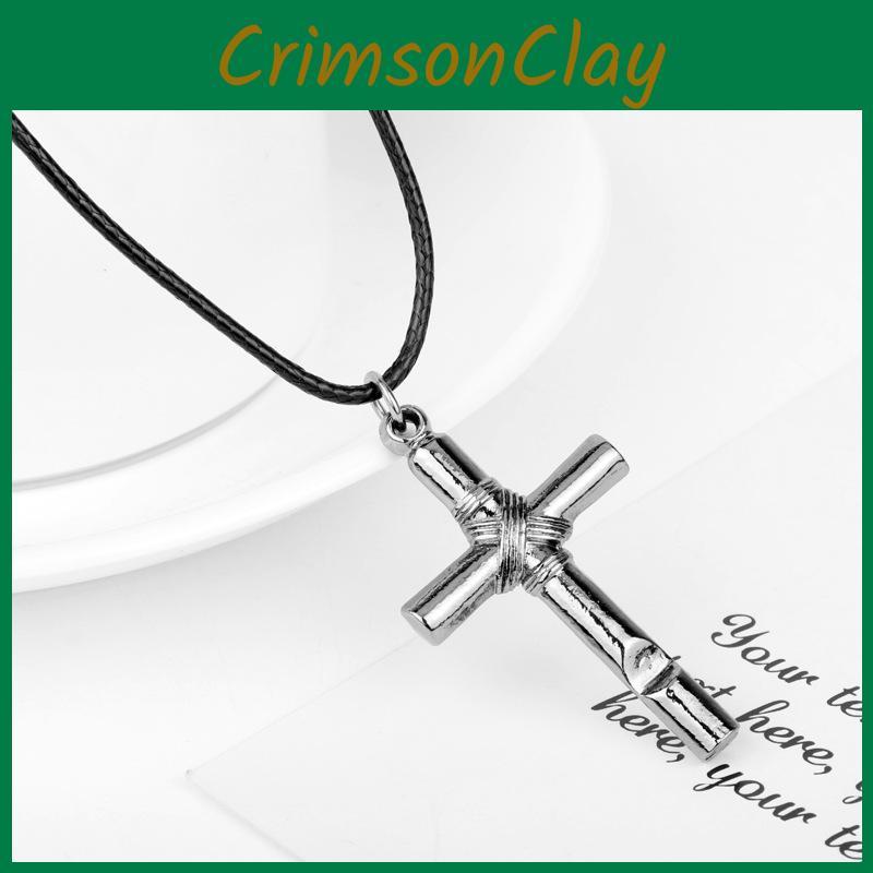 Hell Girl Cross Pendant Necklace With Alloy Design For Women And Men