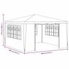 VidaXL Reception Tent with Walls Belvedere Gazebo Pavilion Marquee Wedding Barbecue Camping Trip Wedding 48526