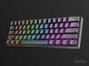 Geeky GK61 Mechanical Gaming Keyboard 61 Keys Multicolor RGB LED Backlit for Gamers ANSI US American Layout Mechanical 60% Hot-Swappable PC/Mac