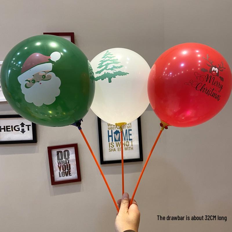 Decorazioni Palloncini di Natale con Paillettes Fiocco di Neve per Eventi
