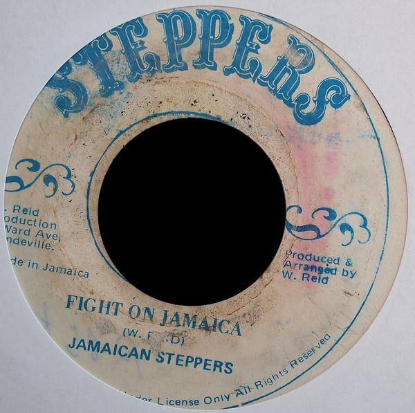 

7inch Record JAMAICAN STEPPERS Fight On Jamaica NONE Steppers Jamaica Reggae Ska Dub Used