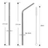 Colorful Reusable Metal Straw High Quality Stainless Steel Straws Set with Cleaner Brush Bar Party Drinking Cocktails Accessory