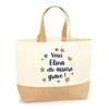 Cabas de plage - PLANETEE - Elina - Jute naturel - Design exclusif imprimé - Fabriqué en France