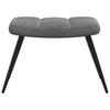 Relaxation Armchair with Footstool Dark Grey Velvet