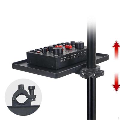 Mic Stand Tray Holder Microphone with Clamp Accessory Universal Shelf Sound