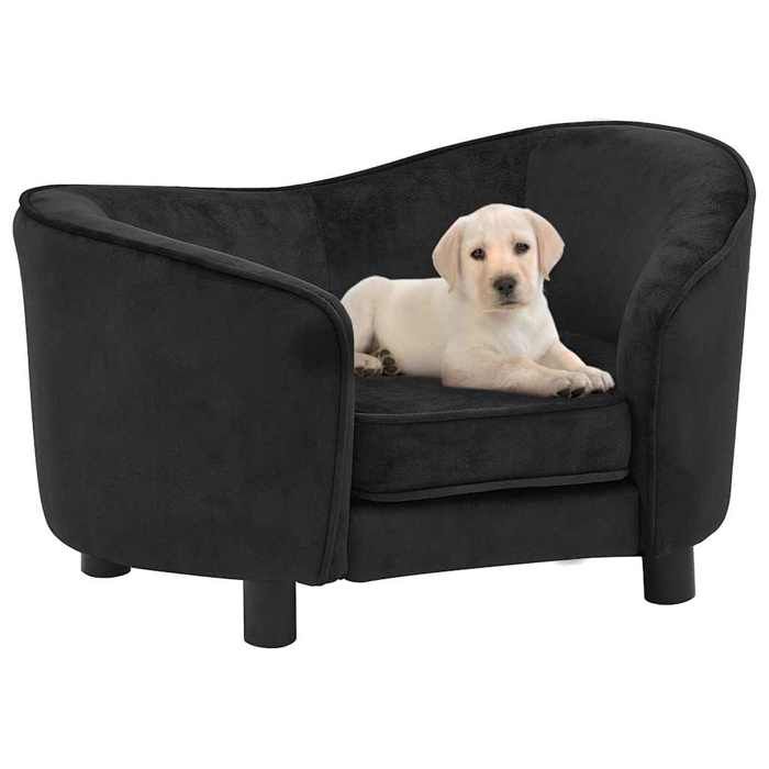 Canapé pour chien - vidaXL - Noir - 69x49x40 cm - Peluche - Intérieur
