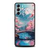 Japan Mount Fuji Painting Cherry Blossom Phone Case For Samsung Galaxy S25 S24 S23 S22 S20 Ultra S21 FE 5G S10 Plus S10E Cover