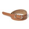 Basic Western Fake Leather Belt (T020_tan)