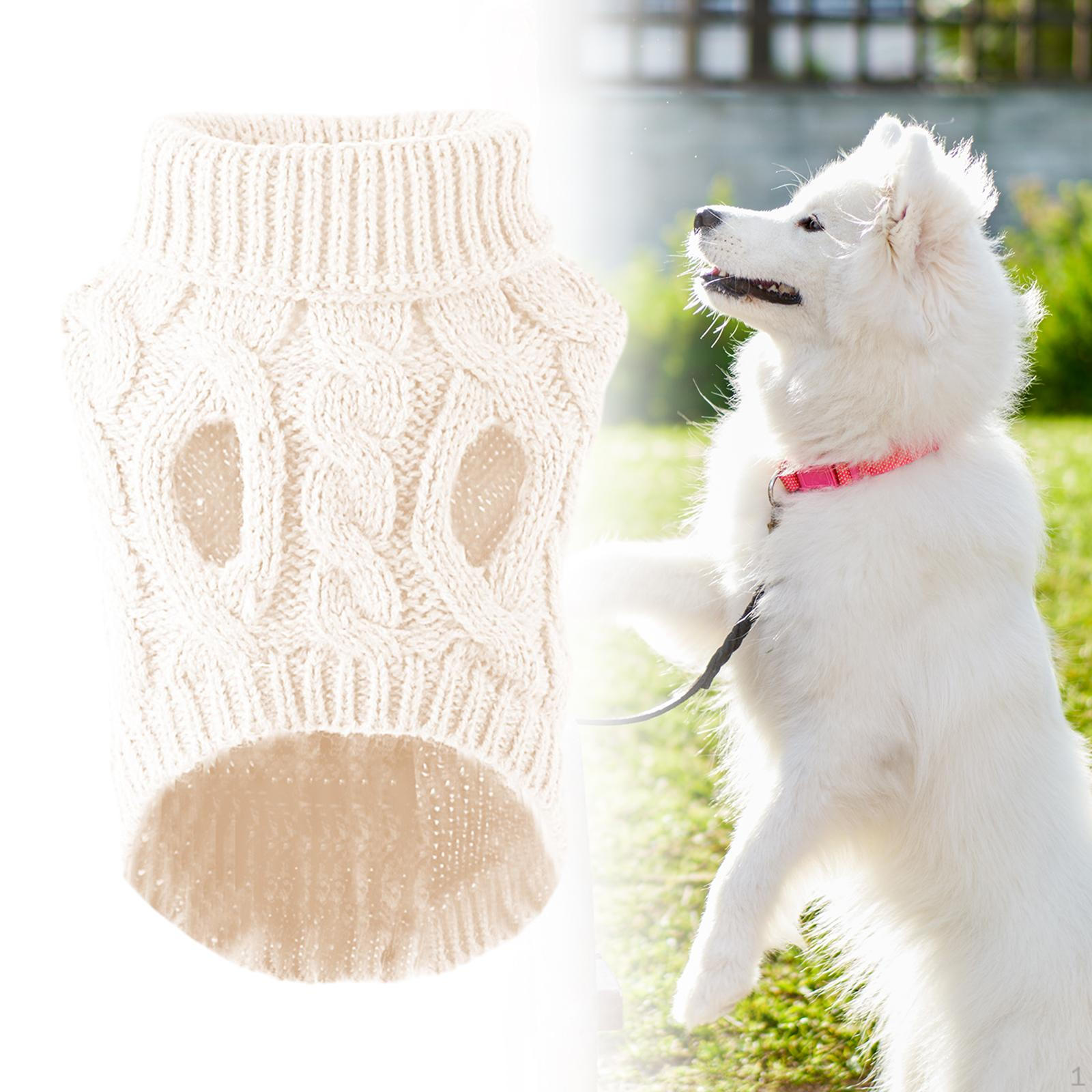 

Cozy Winter Sweater for Small Pets - Knitted Pullover Dogs and Cats S