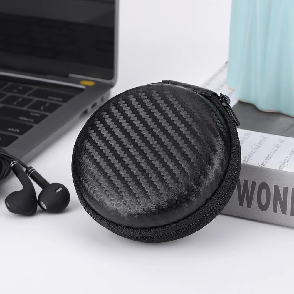 Mini Portable Shockproof Storage Bag for Wired Earphones Charging Cables and Digital Accessories Organizer Case