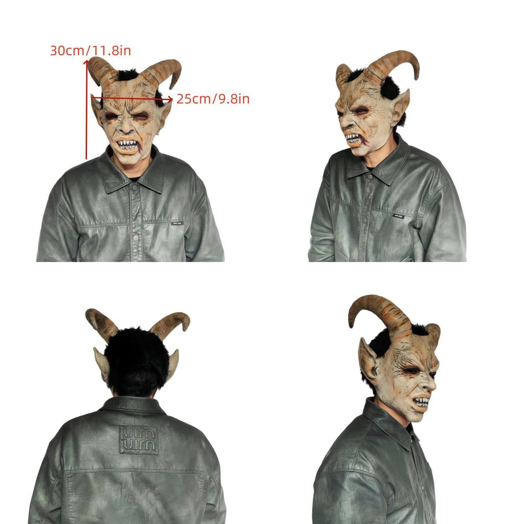 Lucifer Maske Latex Filmcharakter Maske für Kostümveranstaltungen und Halloween